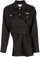 (Women) Feng Chen Wang FW22 Black Long Sleeve Logo Jacket. FWF14JK10 (Women) Feng Chen Wang FW22 Black Long Sleeve Logo Jacket. FWF14JK10