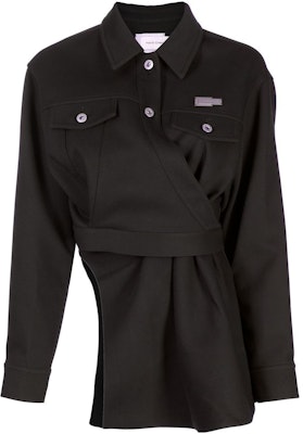 (W) Chaqueta Negra de Manga Larga con Logo Feng Chen Wang FW22. FWF14JK10 Buy (W) Chaqueta Negra de Manga Larga con Logo Feng Chen Wang FW22. FWF14JK10