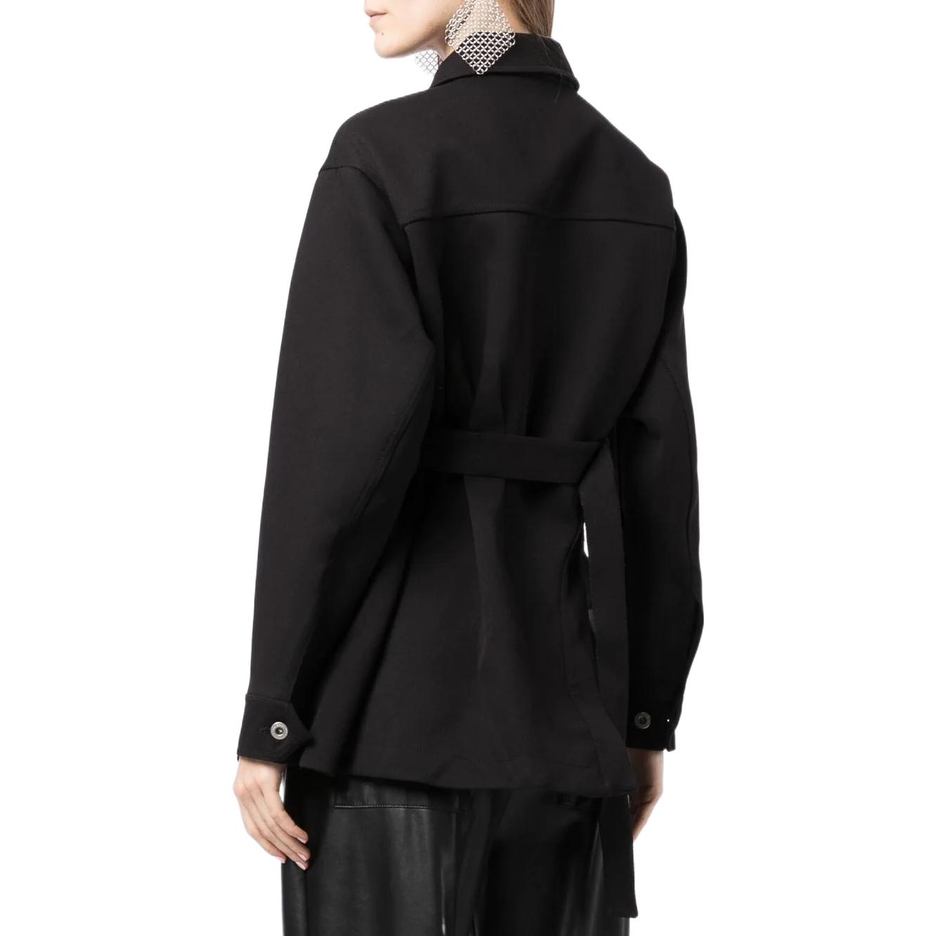 Purchase (W) Chaqueta Negra de Manga Larga con Logo Feng Chen Wang FW22. FWF14JK10