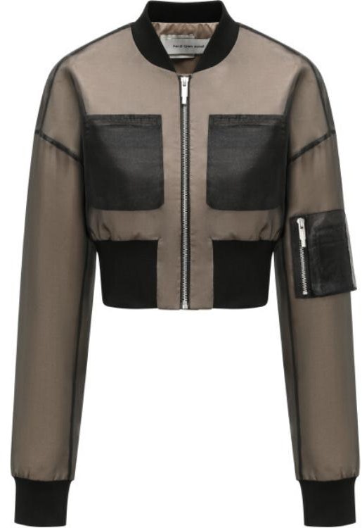 women-feng-chen-wang-mesh-layered-colorblock-short-jacket-khaki-fws-17-jk-10