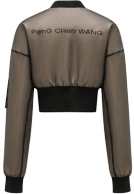 (W) Chaqueta Corta en Capas de Malla Feng Chen Wang Colorblock Caqui. FWS17JK10 Lookbook (W) Chaqueta Corta en Capas de Malla Feng Chen Wang Colorblock Caqui. FWS17JK10