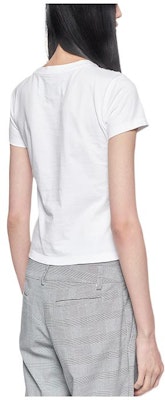 (W) Camiseta Blanca de Manga Corta FENG CHEN WANG SS22 Letter Patch para Mujer. FWS13TS06 Lookbook (W) Camiseta Blanca de Manga Corta FENG CHEN WANG SS22 Letter Patch para Mujer. FWS13TS06