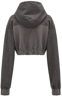 (W) Feng Chen Wang SS23 Sudadera Oscura con Recortes de Terry. FWS15HD01B Lookbook (W) Feng Chen Wang SS23 Sudadera Oscura con Recortes de Terry. FWS15HD01B