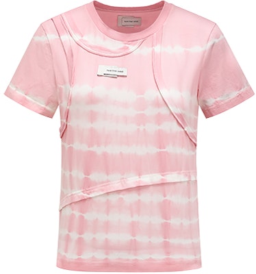 (W) Camiseta Feng Chen Wang Tie-Dye Desestructurada Cuello Redondo Rosa FWS17TS03 Order (W) Camiseta Feng Chen Wang Tie-Dye Desestructurada Cuello Redondo Rosa FWS17TS03