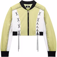 (Women) Feng Chen Wang x Converse SS24 Lemon Yellow Cropped Jacket with Zipper 10027479-A01 (Women) Feng Chen Wang x Converse SS24 Lemon Yellow Cropped Jacket with Zipper 10027479-A01
