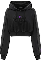 (Women) Feng Chen Wang x D Desirable Black Deconstructed Washed Cropped Sweatshirt FDD-HD01 (Women) Feng Chen Wang x D Desirable Black Deconstructed Washed Cropped Sweatshirt FDD-HD01