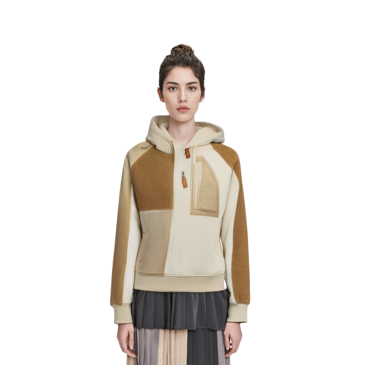 Details for (W) Feng Chen Wang x UGG Patchwork Hoodie Beige Lelaki & Wanita 1143272
