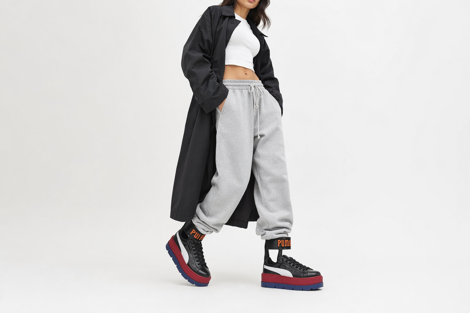 Order (W) Fenty x Puma 脚踝带厚底鞋 '红芽' 366264-01