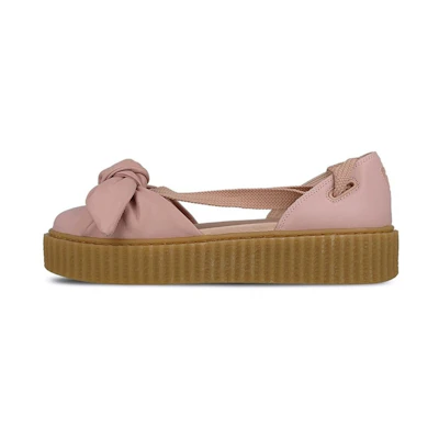 (W) Fenty Puma Bow Creeper Sandal 'Silver Pink'