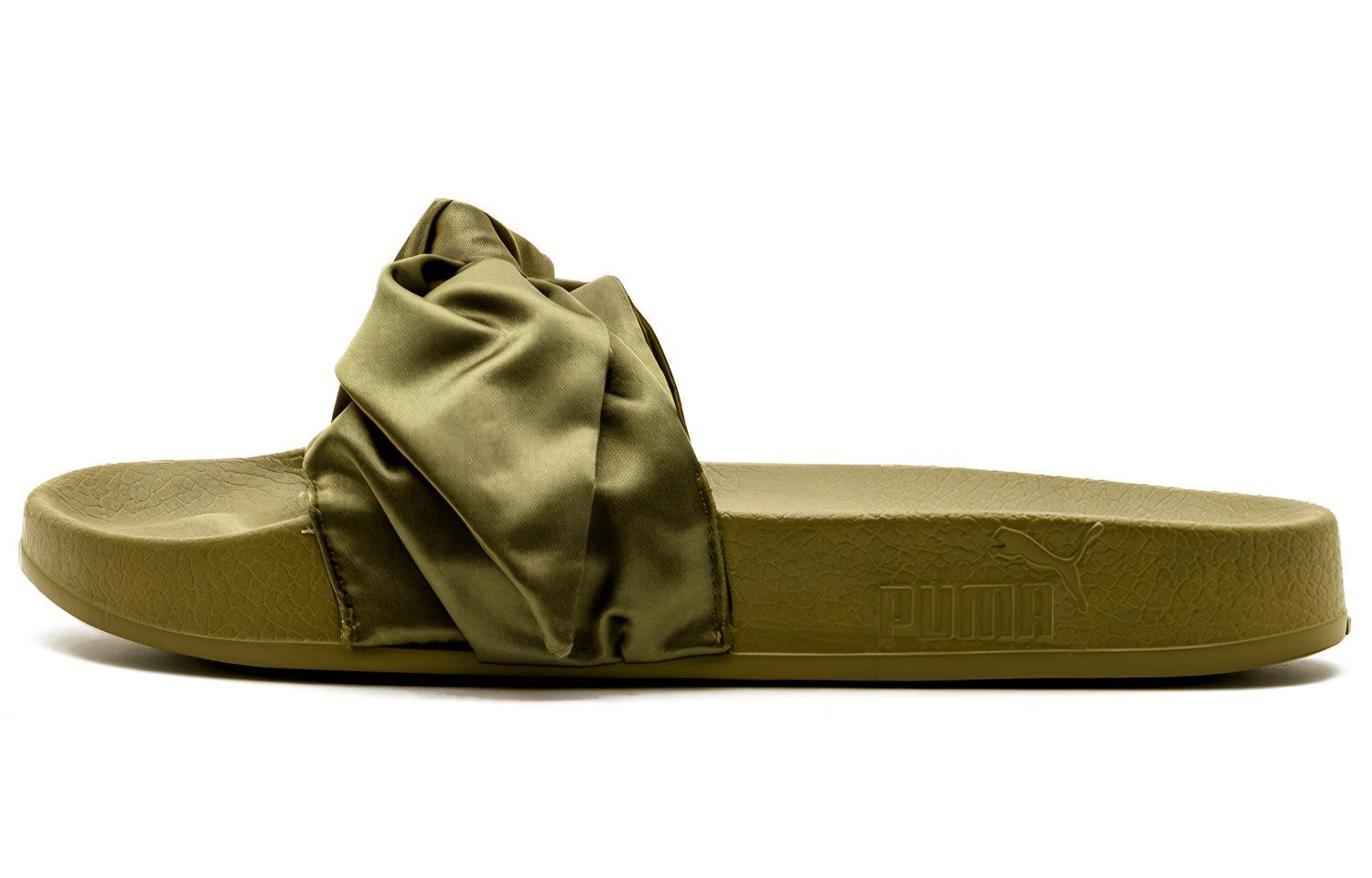 Buy （女性）Fenty x Puma 蝴蝶結拖鞋 '橄欖綠' 365774-01