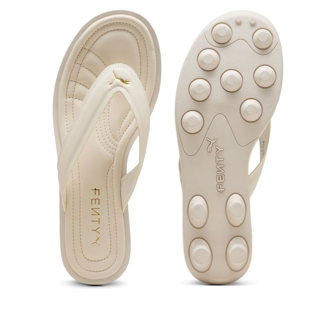 Shop (W) Fenty x Puma Cat Cleat Sandal ''Alpine Snow Gold'' Wanita Edisi Terhad. 404770-01