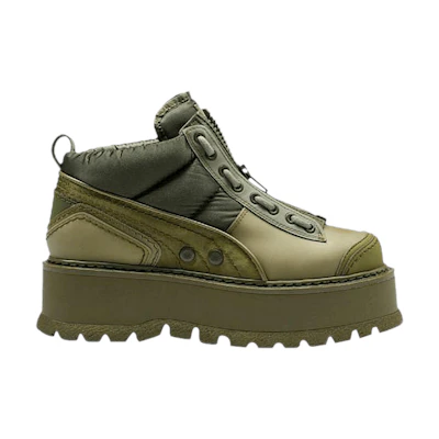 (W) Fenty Puma Sneaker Boot Zip 'Army Green'