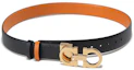 Shop (W) Ferragamo 可調節Gancini雙面皮革腰帶 2.5CM。 23A565-752803