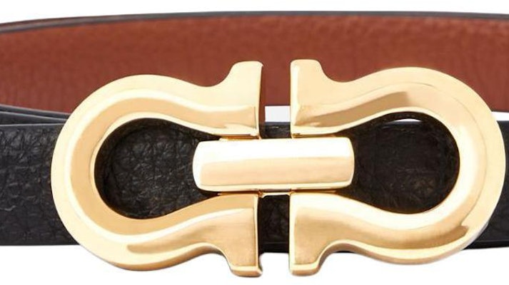 (W) FERRAGAMO 黑色小牛皮腰带 - 时尚百搭皮带。 776828 Lookbook (W) FERRAGAMO 黑色小牛皮腰带 - 时尚百搭皮带。 776828