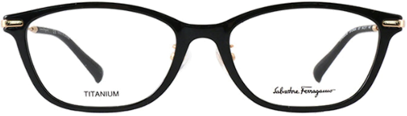 (W) Ferragamo 黑色光学眼镜,字母细节,不规则镜框。 SF2900A 001 Lookbook (W) Ferragamo 黑色光学眼镜,字母细节,不规则镜框。 SF2900A 001