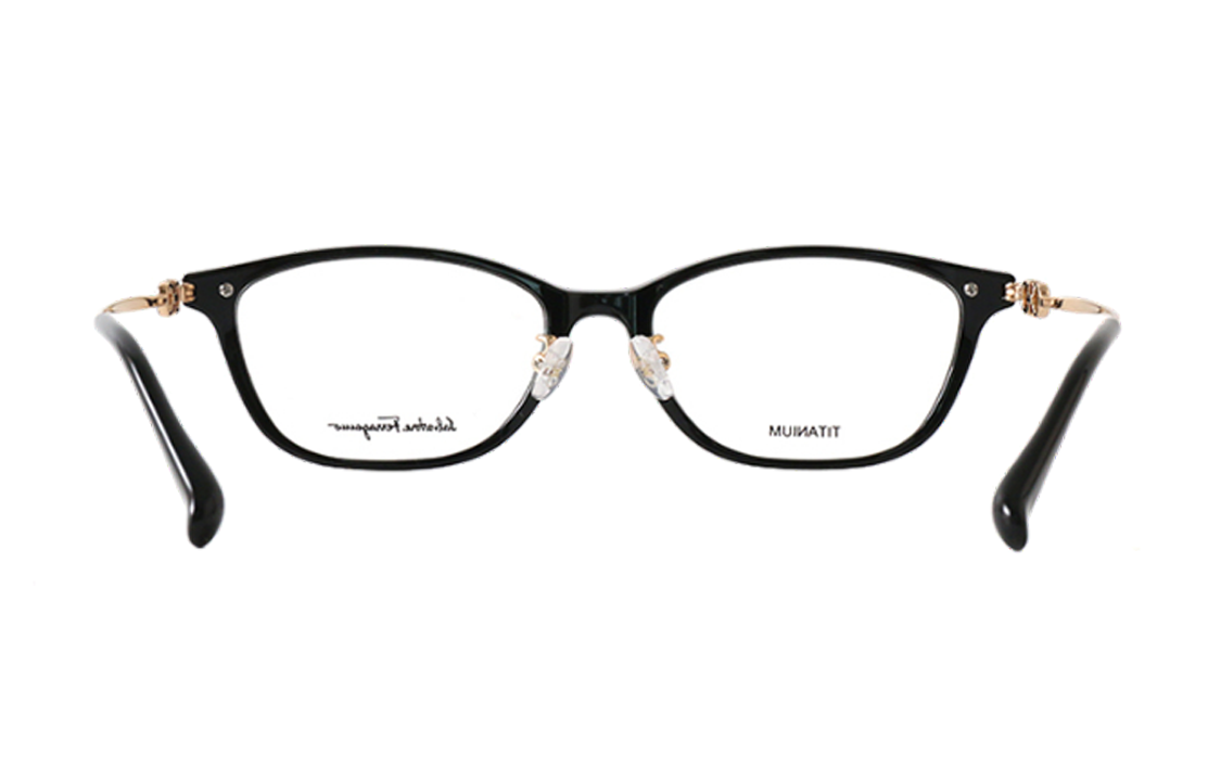 Purchase (W) Ferragamo 黑色光学眼镜，字母细节，不规则镜框。 SF2900A 001