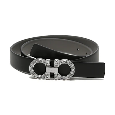 (Women) FERRAGAMO Double-Sided Leather Belt 2.5cm - Uncuttable Design. 230205-764066