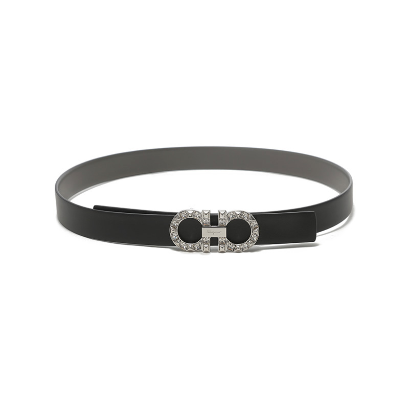 (Women) FERRAGAMO  Double-Sided Leather Belt 2.5cm - Uncuttable Design. 230205-764066 圖 4