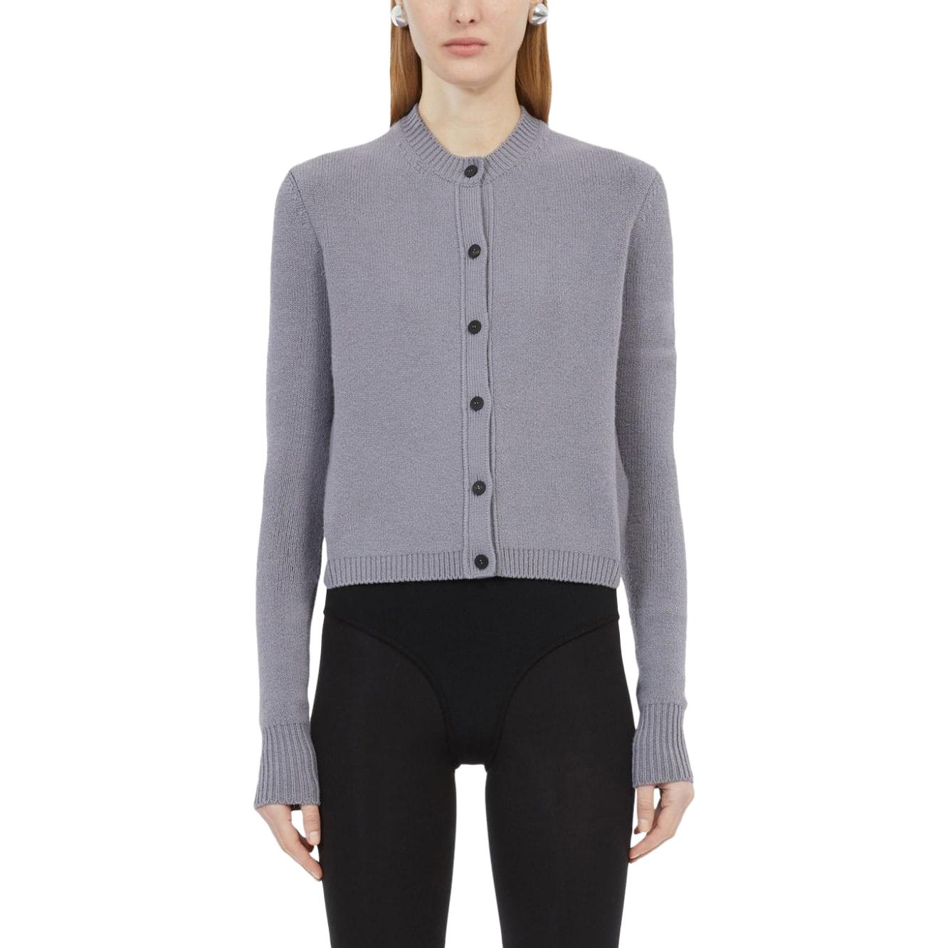 Purchase (W) FERRAGAMO 2023秋冬灰色长袖针织开衫休闲毛衣. 767364