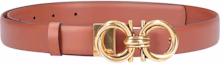 Lookbook (W) Cinturón de Cuero FERRAGAMO Gancini Marrón 2.5cm Ancho. 230118751188SIENATAN