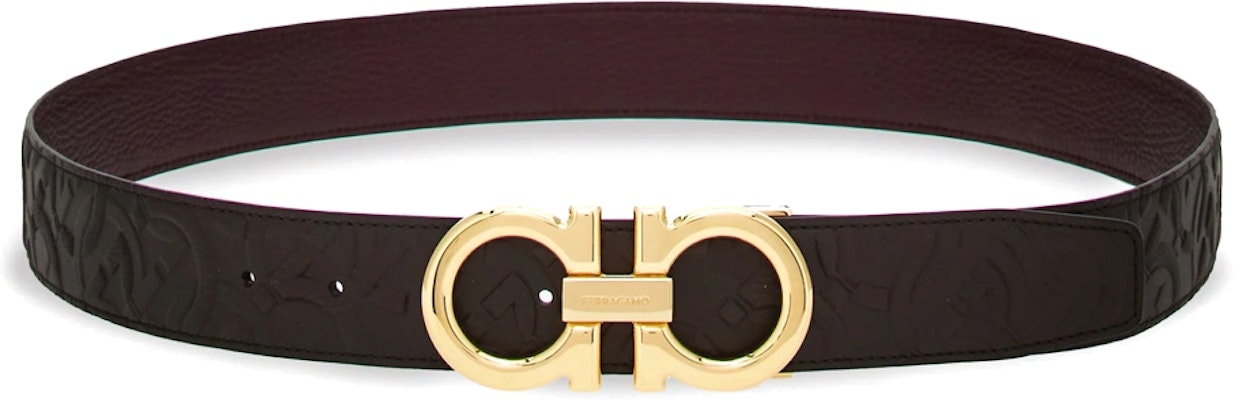 (W) Ferragamo 深棕色标志小牛皮皮带 3.5CM宽 770651 Order (W) Ferragamo 深棕色标志小牛皮皮带 3.5CM宽 770651