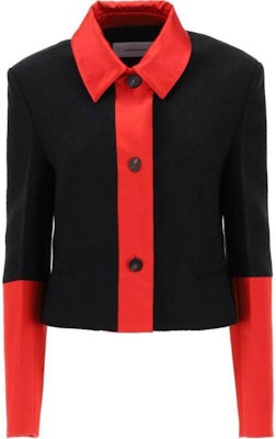 (W) 페라가모 레드 버튼 클로저 테일러드 긴소매 자켓. 13C5520763653 Buy (W) 페라가모 레드 버튼 클로저 테일러드 긴소매 자켓. 13C5520763653