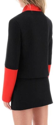 (W) 페라가모 레드 버튼 클로저 테일러드 긴소매 자켓. 13C5520763653 Shop (W) 페라가모 레드 버튼 클로저 테일러드 긴소매 자켓. 13C5520763653