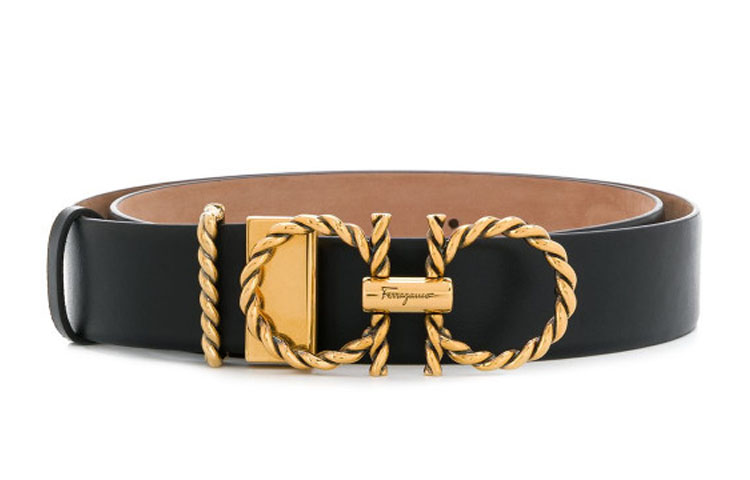 (Women) FERRAGAMO Adjustable Leather Belt for Women - 3.5cm Width 23B753NEWGANCINI721636001 圖 2