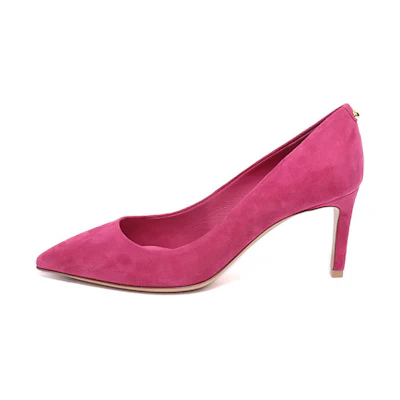 (W) FERRAGAMO Alba 70 'Begonia Pink Suede'