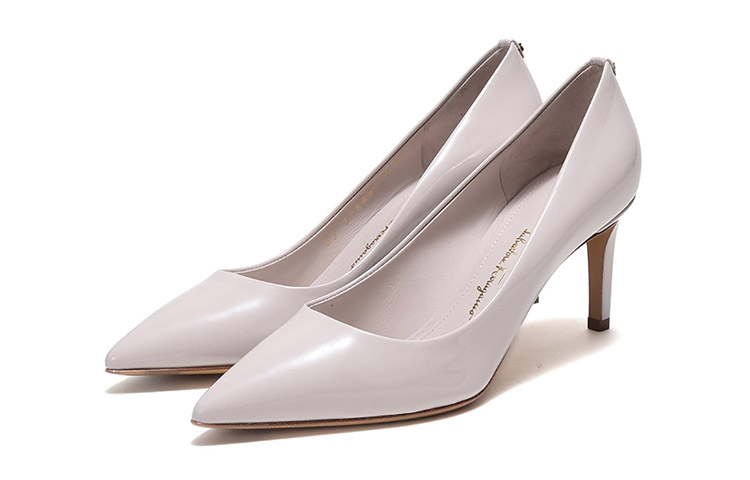 (W) FERRAGAMO Alba 70 'Grey White Patent Leather' 圖 3