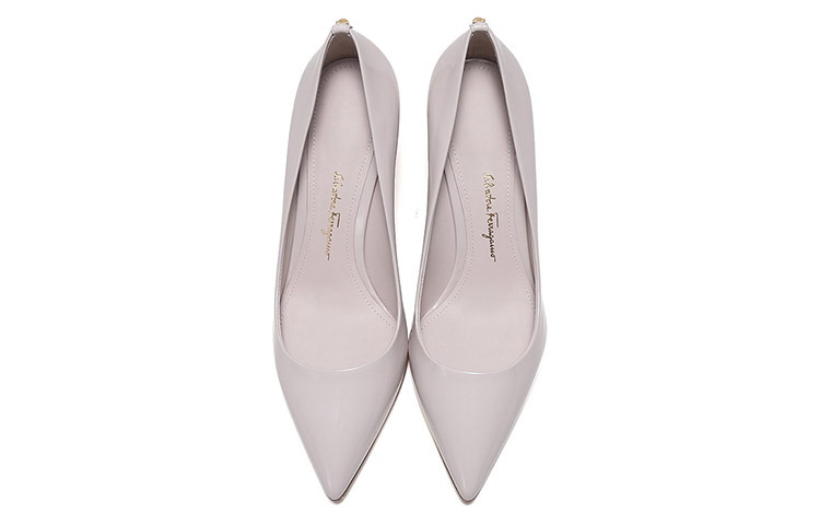 (W) FERRAGAMO Alba 70 'Grey White Patent Leather' 圖 4