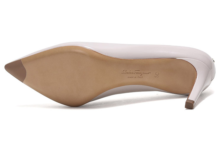 (W) FERRAGAMO Alba 70 'Grey White Patent Leather' 圖 6