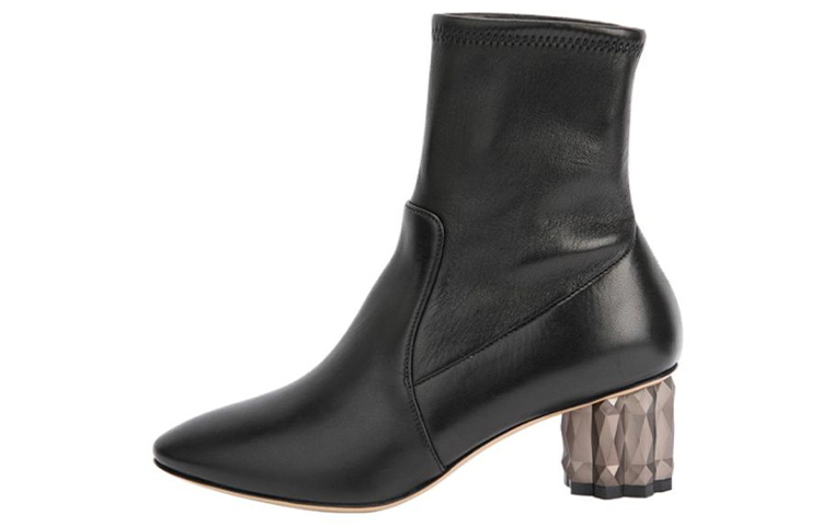 (W) FERRAGAMO Ankle Boot 'Black Diamond Heel'