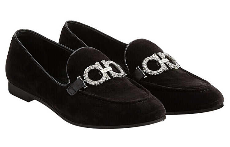 Shop (W) 菲拉格慕黑色时尚芭蕾平底鞋 522403-715311