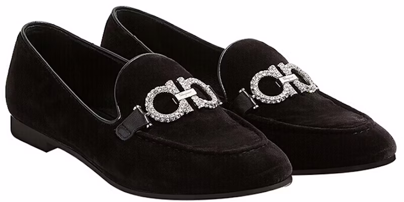 (W) 菲拉格慕黑色时尚芭蕾平底鞋 522403-715311 Shop (W) 菲拉格慕黑色时尚芭蕾平底鞋 522403-715311