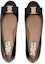 Purchase (W) FERRAGAMO Kasut Flat Balerina 'Kulit Berkilat Hitam' 574556