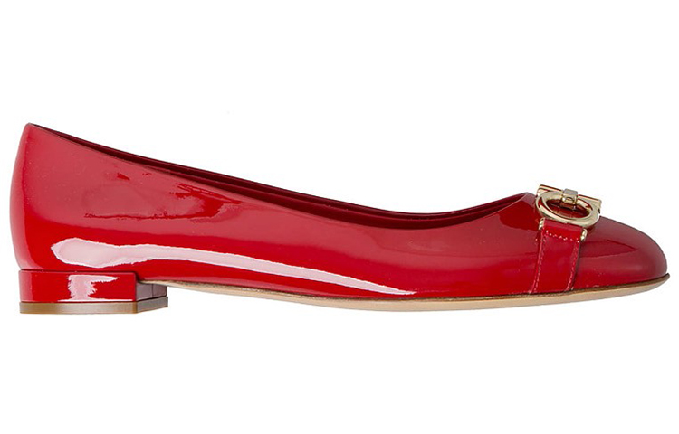 Order (W) FERRAGAMO Ballerines ''Rouge Profond'' 0704744