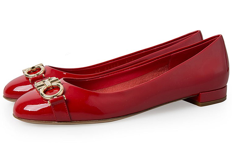 Lookbook (W) FERRAGAMO Ballerines ''Rouge Profond'' 0704744