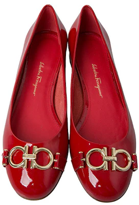 (W) FERRAGAMO Ballerines ''Rouge Profond'' 0704744 Shop (W) FERRAGAMO Ballerines ''Rouge Profond'' 0704744