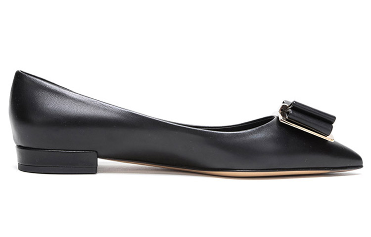 Order (W) FERRAGAMO Bailarinas 'Double Bow Black' 01P335-704646