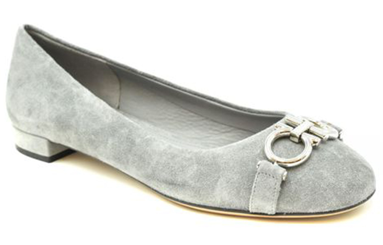 (W) FERRAGAMO Ballet Flat 'Grey Suede' 圖 4
