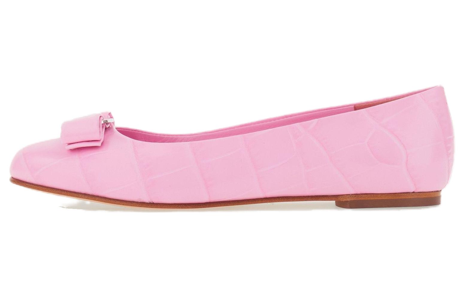 (W) FERRAGAMO Ballet Flat 'Pink Bow'
