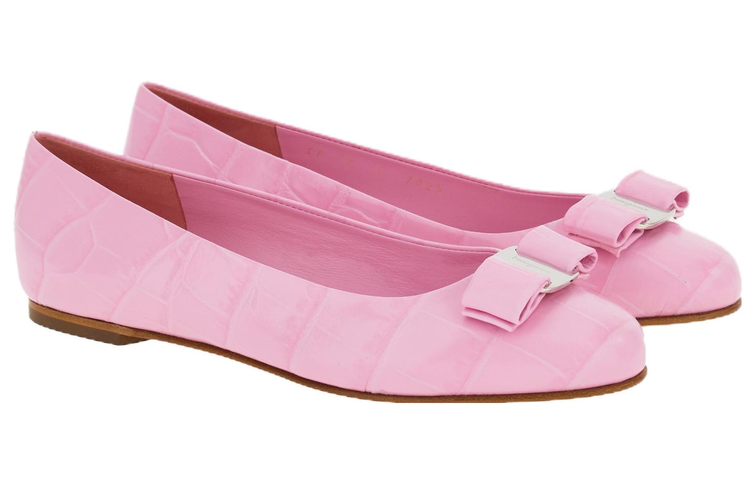 (W) FERRAGAMO Ballet Flat 'Pink Bow' 圖 2