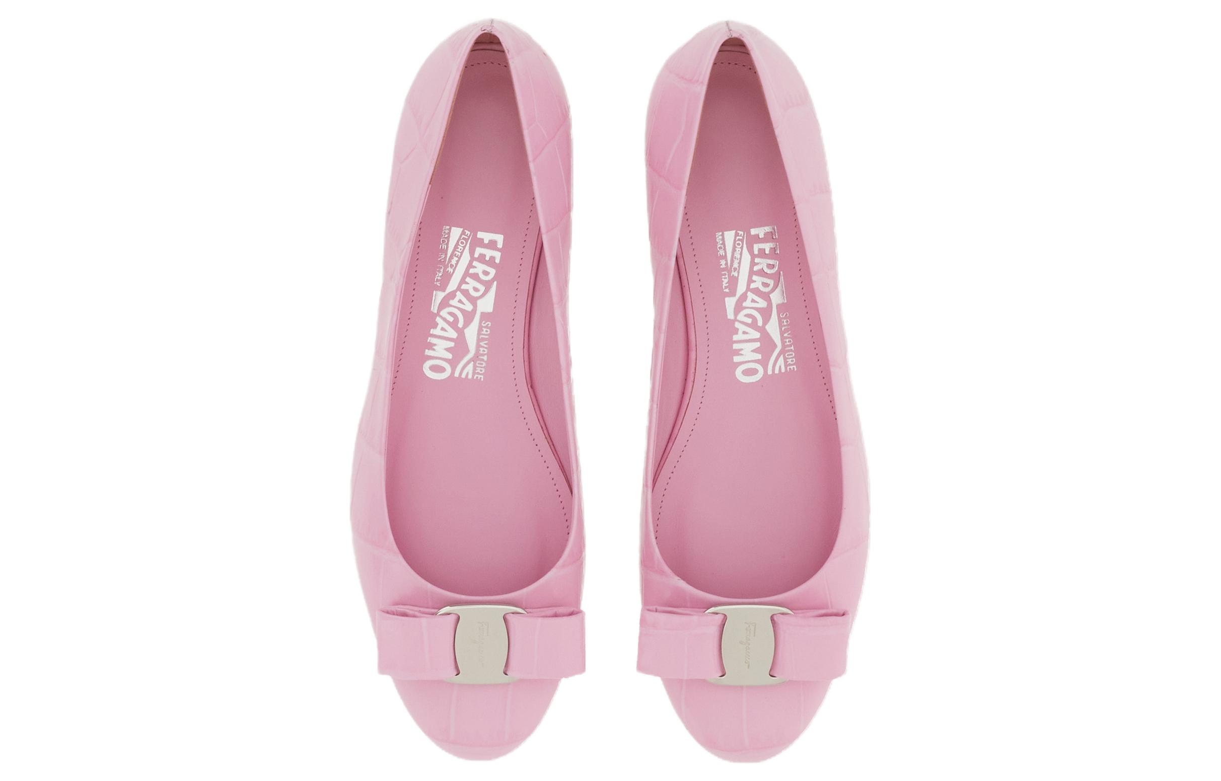 (W) FERRAGAMO Ballet Flat 'Pink Bow' 圖 3