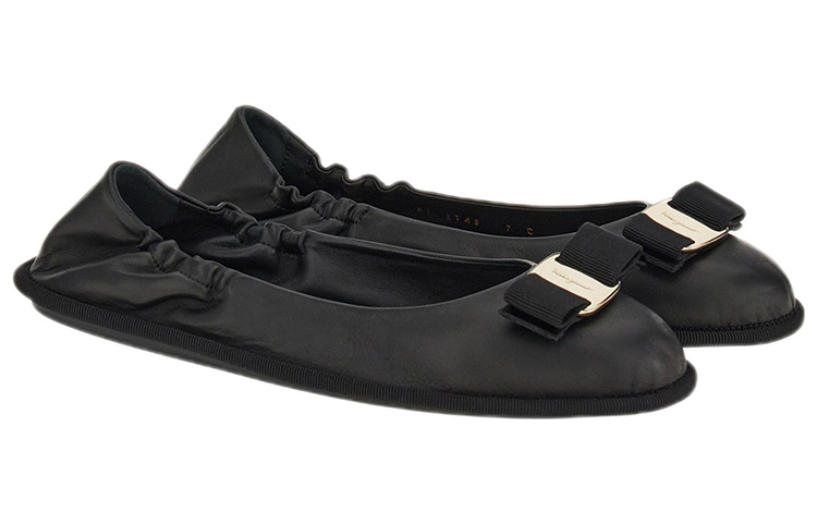 Order Ferragamo 費拉格謨 皮革芭蕾舞平底鞋 女款 黑色