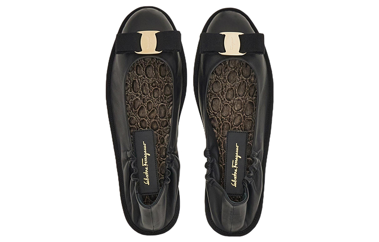Lookbook Ferragamo 費拉格謨 皮革芭蕾舞平底鞋 女款 黑色