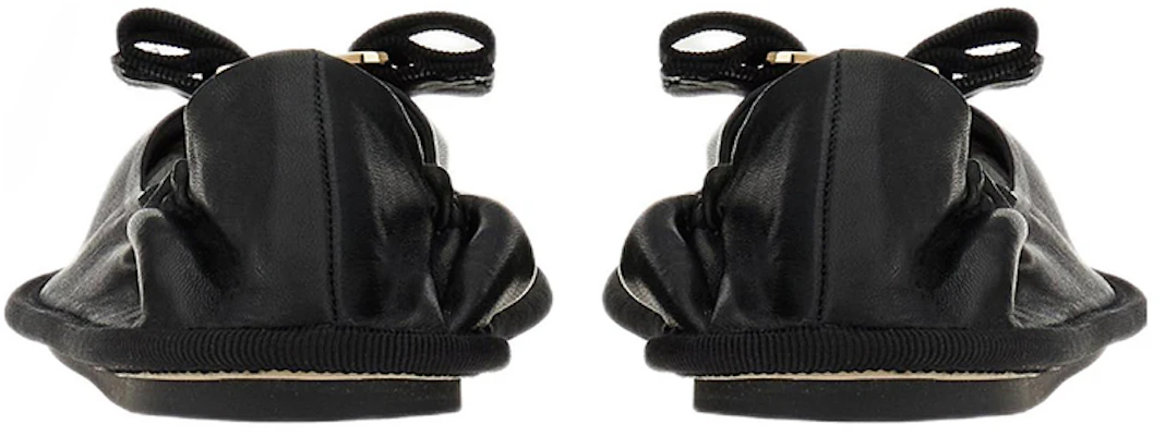 Ferragamo 費拉格謨 皮革芭蕾舞平底鞋 女款 黑色 Shop Ferragamo 費拉格謨 皮革芭蕾舞平底鞋 女款 黑色