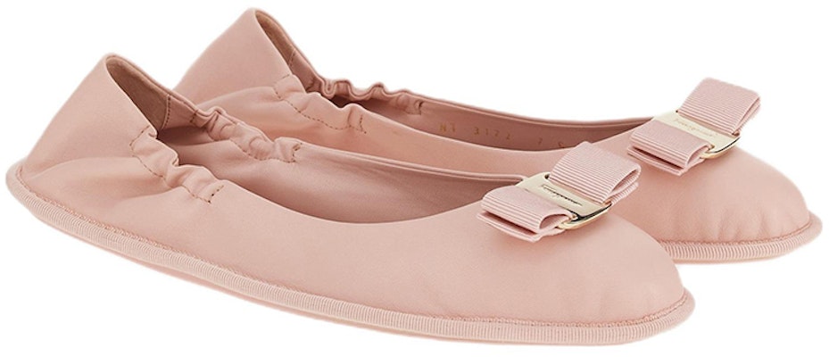 (W) 페라가모 핑크 가죽 발레 플랫 (Ferragamo Pink Leather Ballet Flats) 01D973-756656 Order (W) 페라가모 핑크 가죽 발레 플랫 (Ferragamo Pink Leather Ballet Flats) 01D973-756656