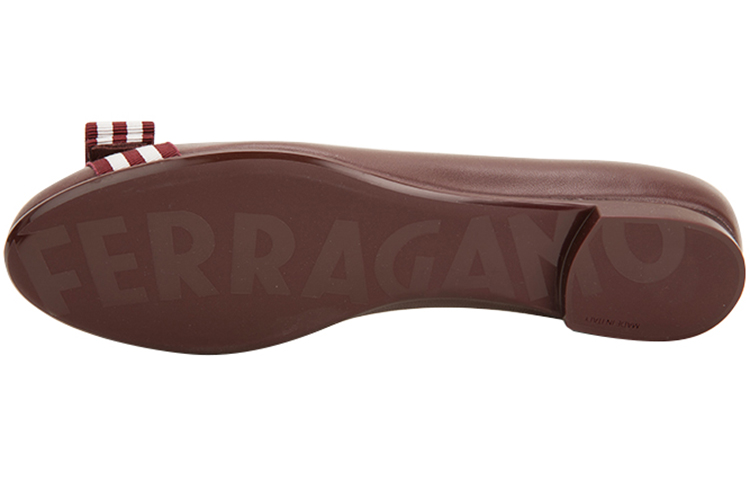 (W) FERRAGAMO Ballet Flats 'Purple Bow' 圖 5