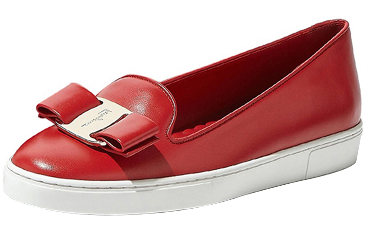 (W) FERRAGAMO Ballet Flats 'Red Bow' 圖 2